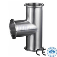 Sanitary Pipe Fittings 304 316L Stainless Steel Equal Tee